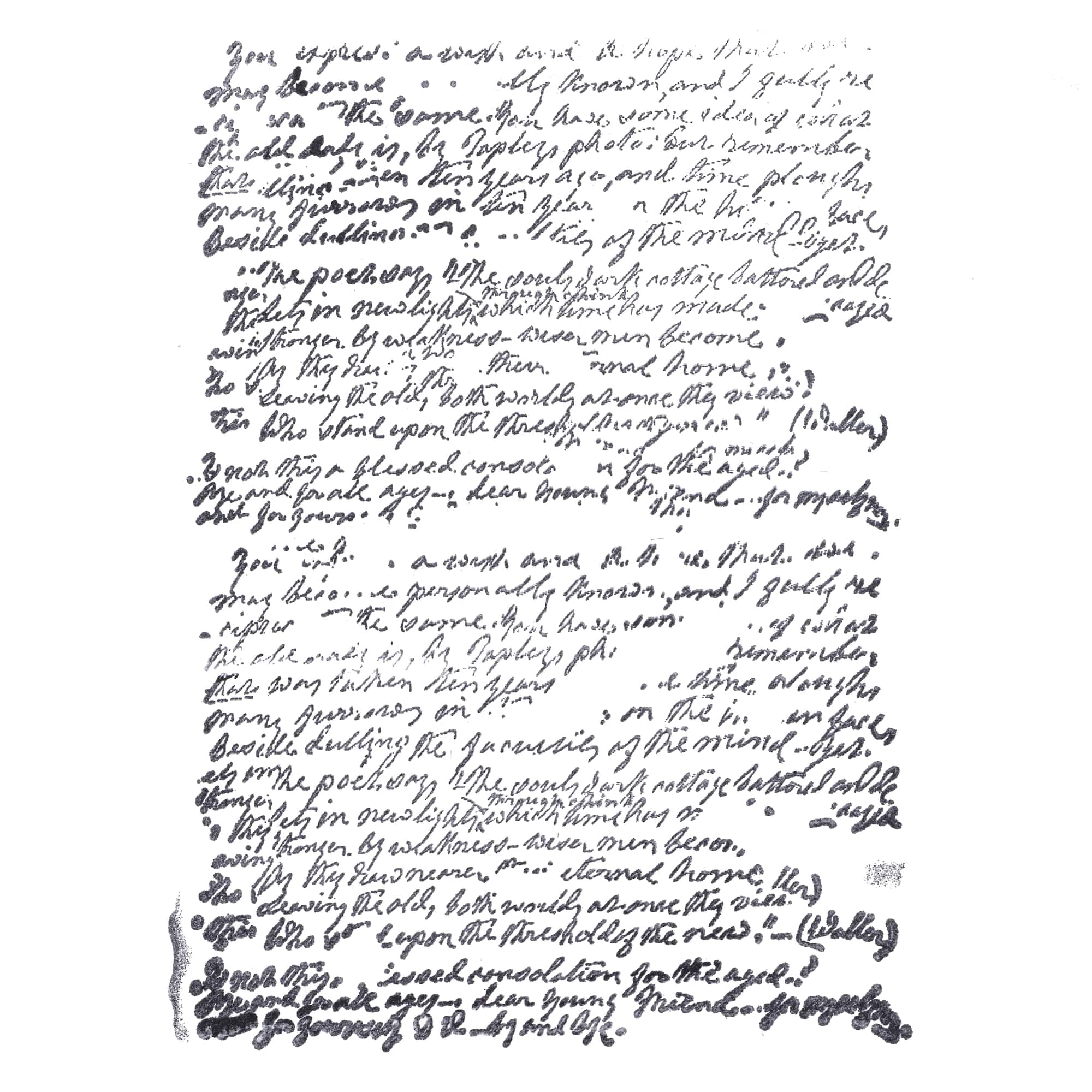 Manuscript Wood Stamp by Recollections™
